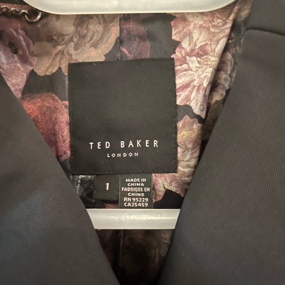 Ted Baker black trench coat size 1 - Picture 6 of 10